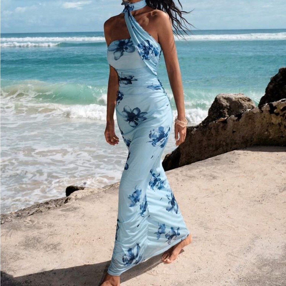 Full Length Wrap Dress